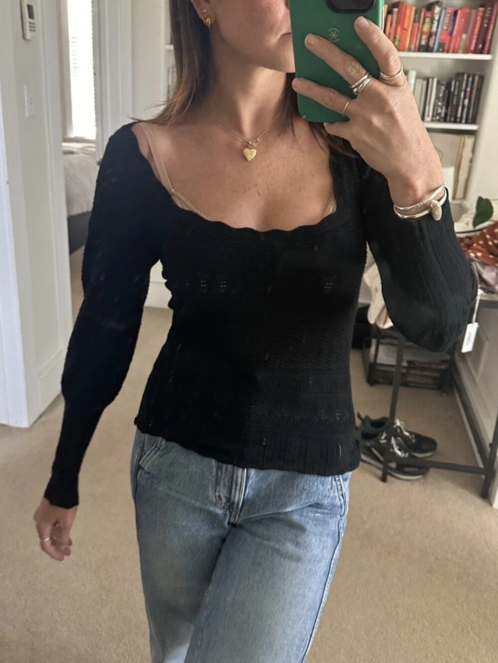 Sezane Black Ronnie Sweater